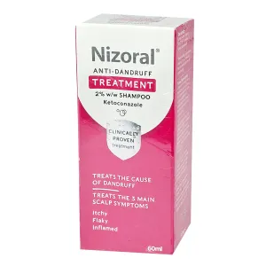 Nizoral Anti Dandruff Treatment Shampoo With 2% Ketoconazole (60ml)